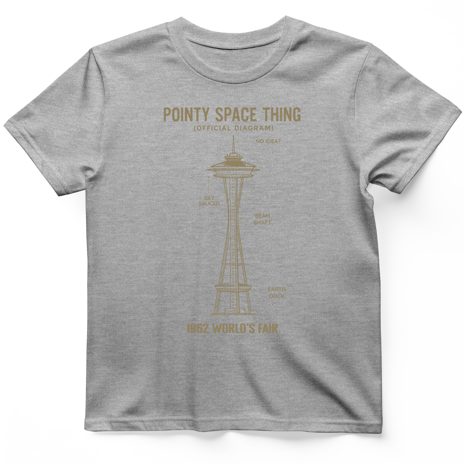 Pointy Space Thing T-Shirt Sport Grey / S