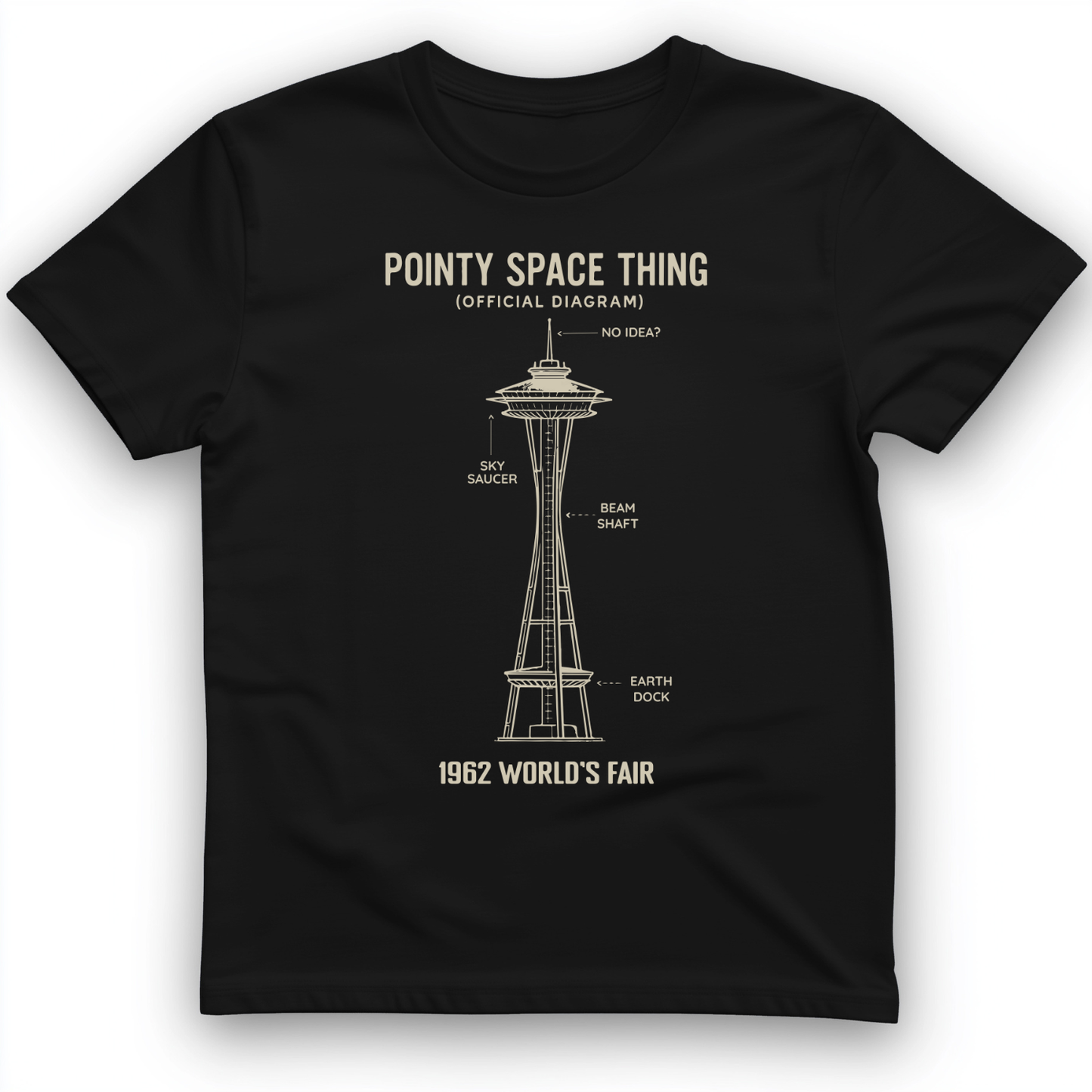 Pointy Space Thing T-Shirt Black / S