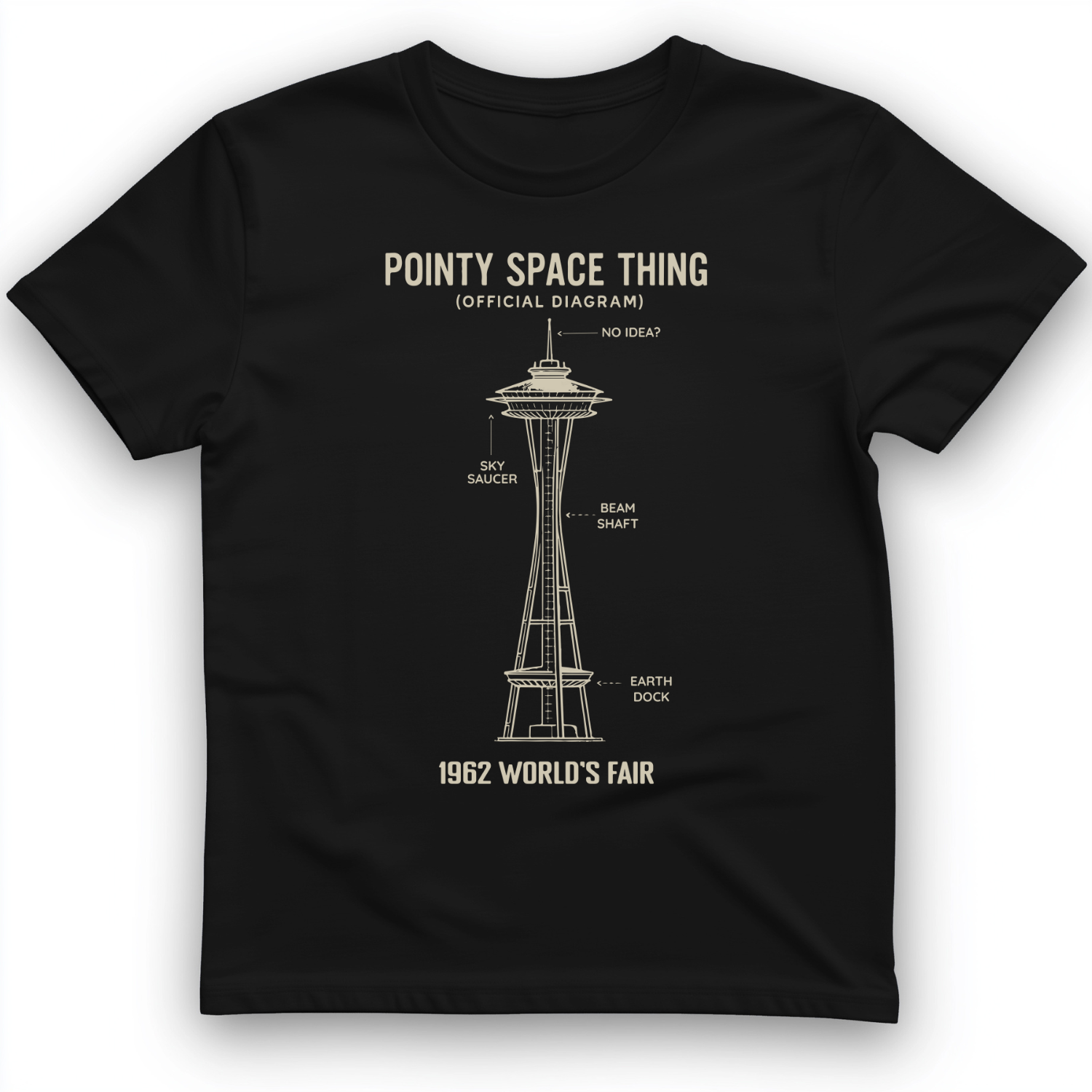 Pointy Space Thing T-Shirt Black / S