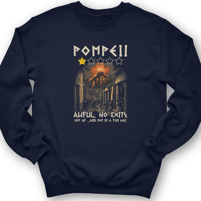 Pompeii 1 Star Crewneck Navy / S