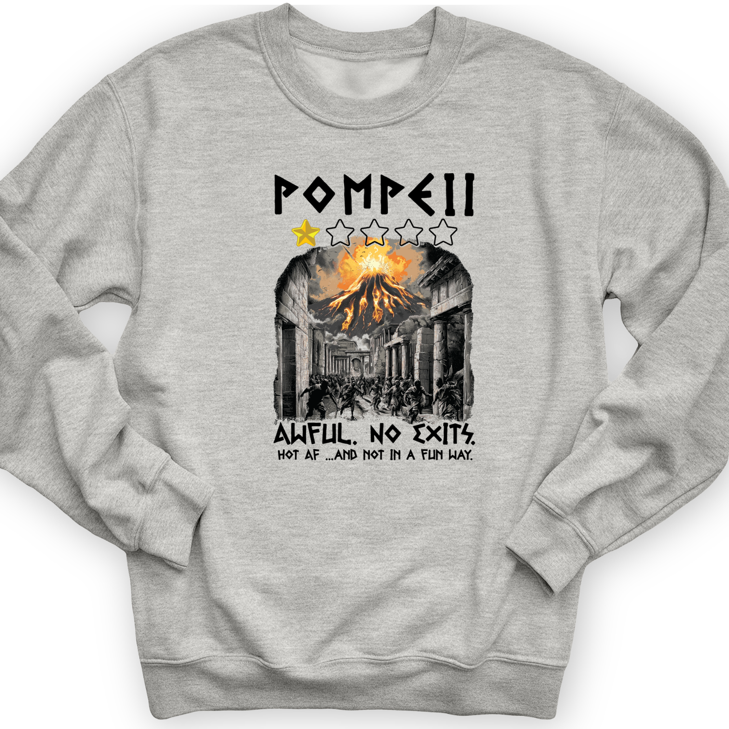 Pompeii 1 Star Crewneck Sport Grey / S