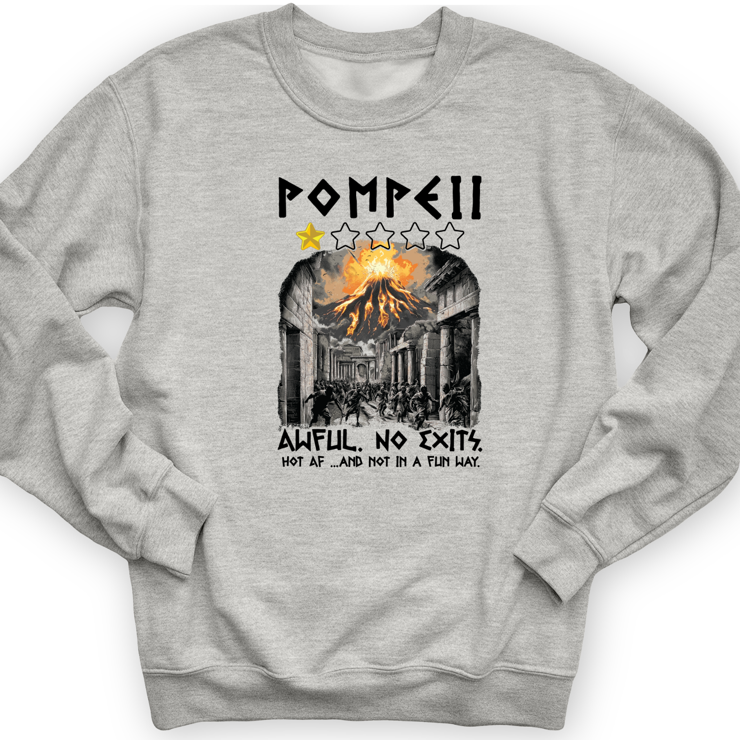 Pompeii 1 Star Crewneck Sport Grey / S