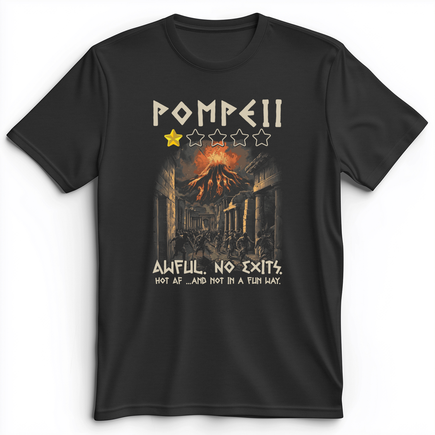Pompeii 1 Star Premium Tee Dark Grey Heather / S