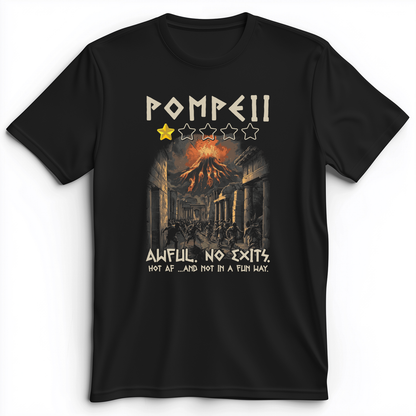 Pompeii 1 Star Premium Tee Black / S