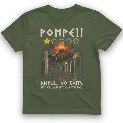 Pompeii 1 Star T-Shirt Military Green / S