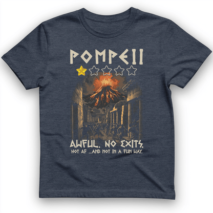 Pompeii 1 Star T-Shirt Heather Navy / S