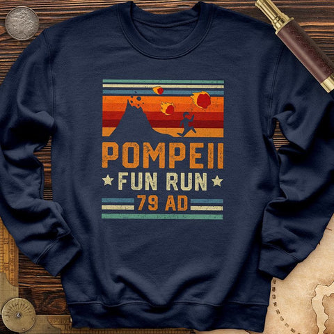 Pompeii "Fun" Run Crewneck Navy / S