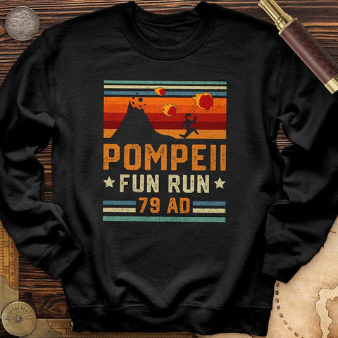 Pompeii "Fun" Run Crewneck Black / S