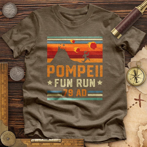 Pompeii "Fun" Run High Quality Tee Heather Olive / S