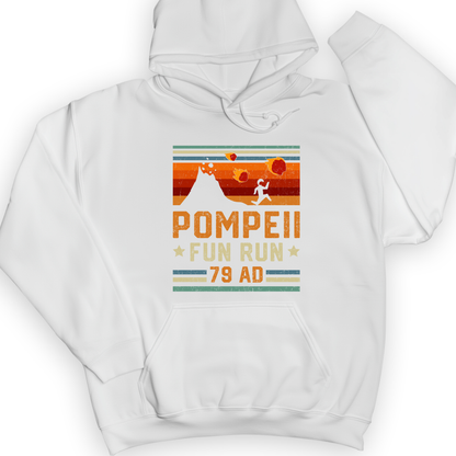 Pompeii "Fun" Run Hoodie White / S