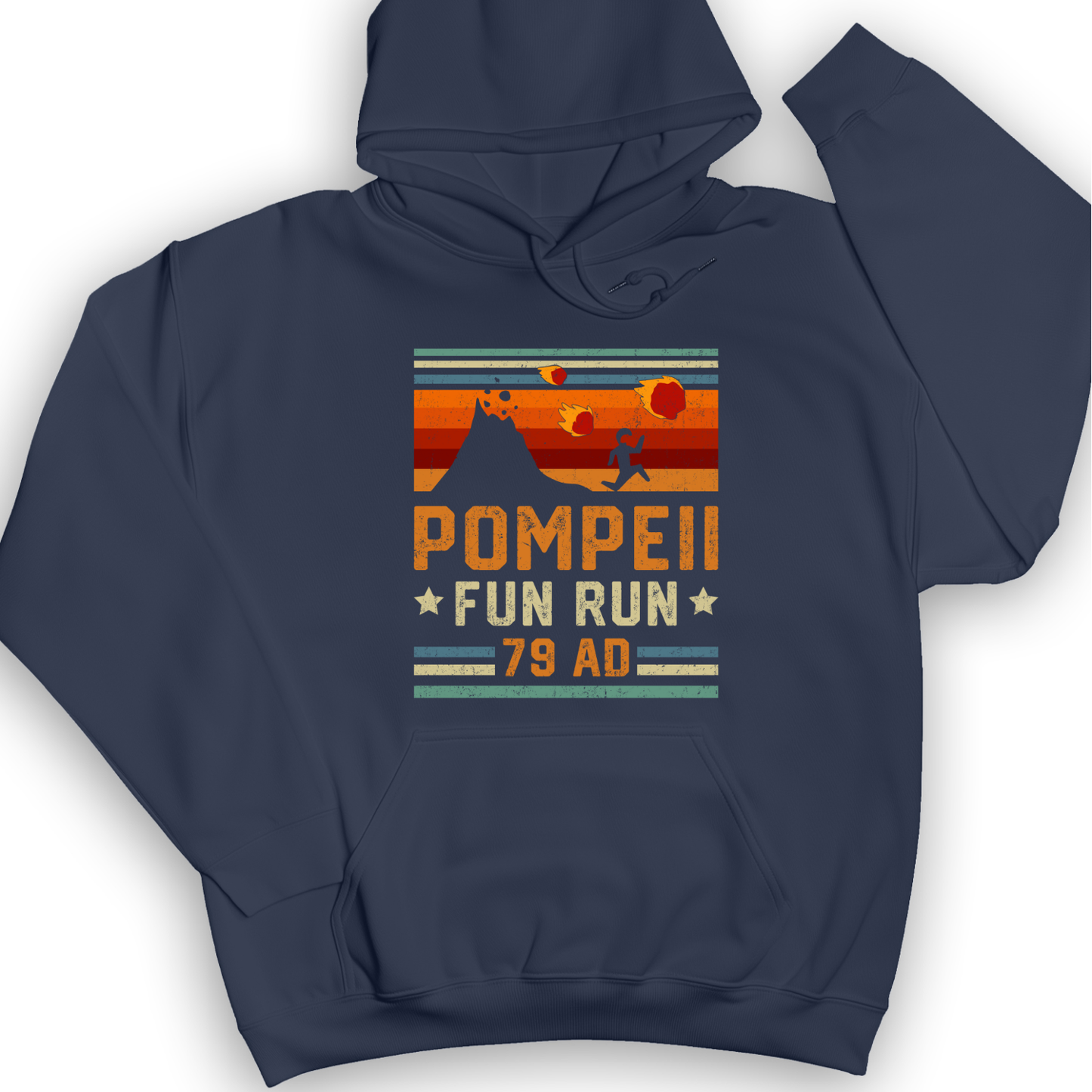 Pompeii "Fun" Run Hoodie Navy / S