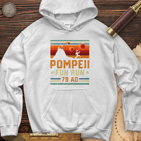 Pompeii "Fun" Run Hoodie White / S