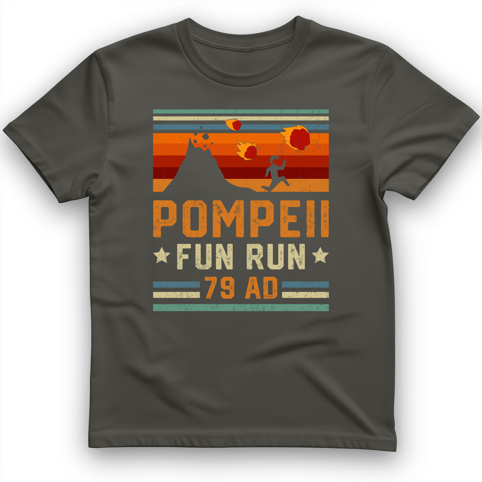 Pompeii "Fun" Run T-Shirt Charcoal / S