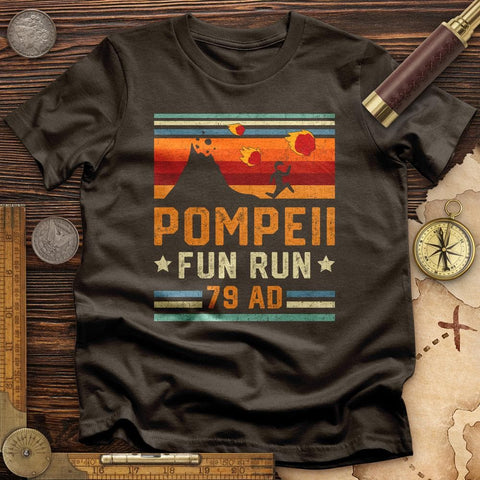Pompeii "Fun" Run T-Shirt Dark Chocolate / S