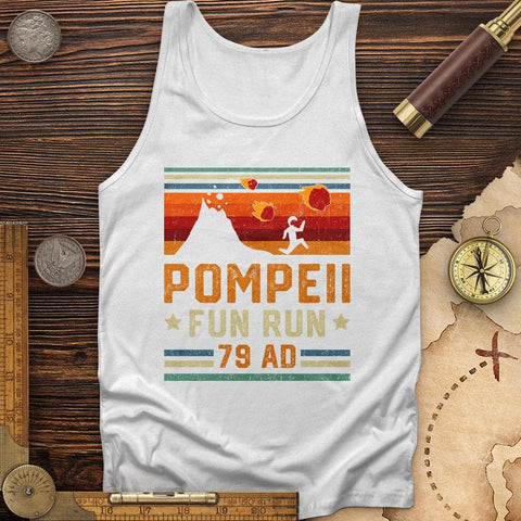 Pompeii "Fun" Run Tank White / XS