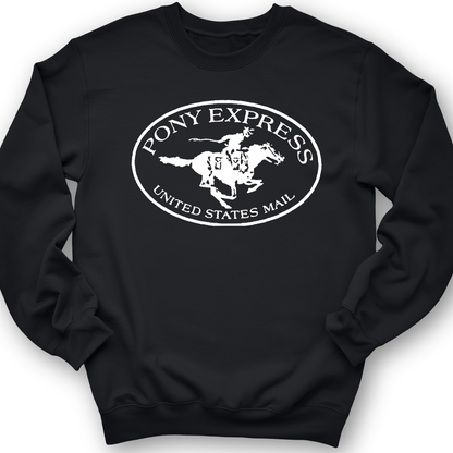 Pony Express Crewneck Black / S