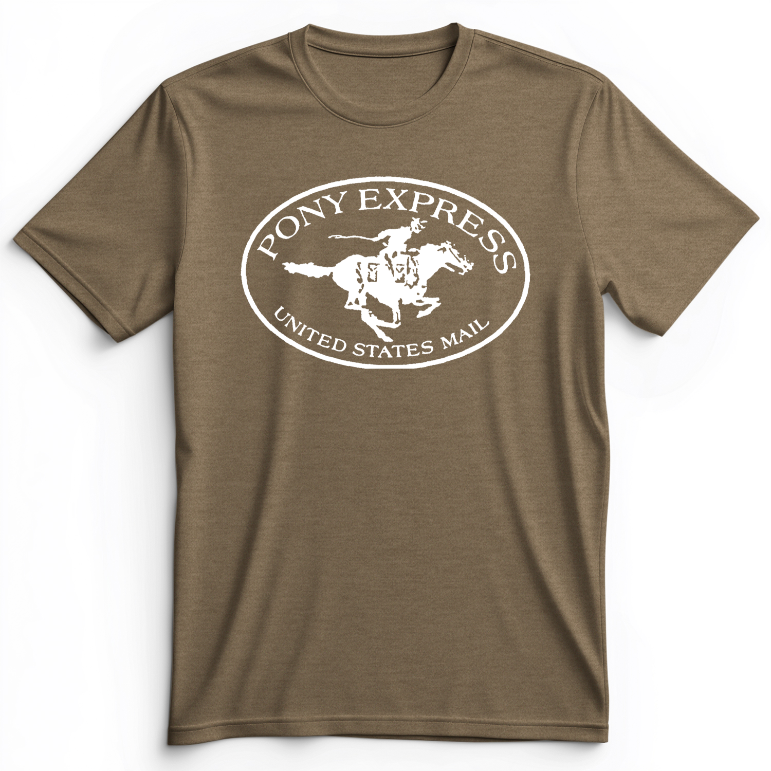 Pony Express Premium Tee Heather Olive / S