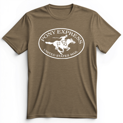 Pony Express Premium Tee Heather Olive / S