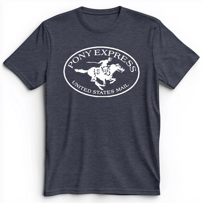Pony Express Premium Tee Heather Navy / S