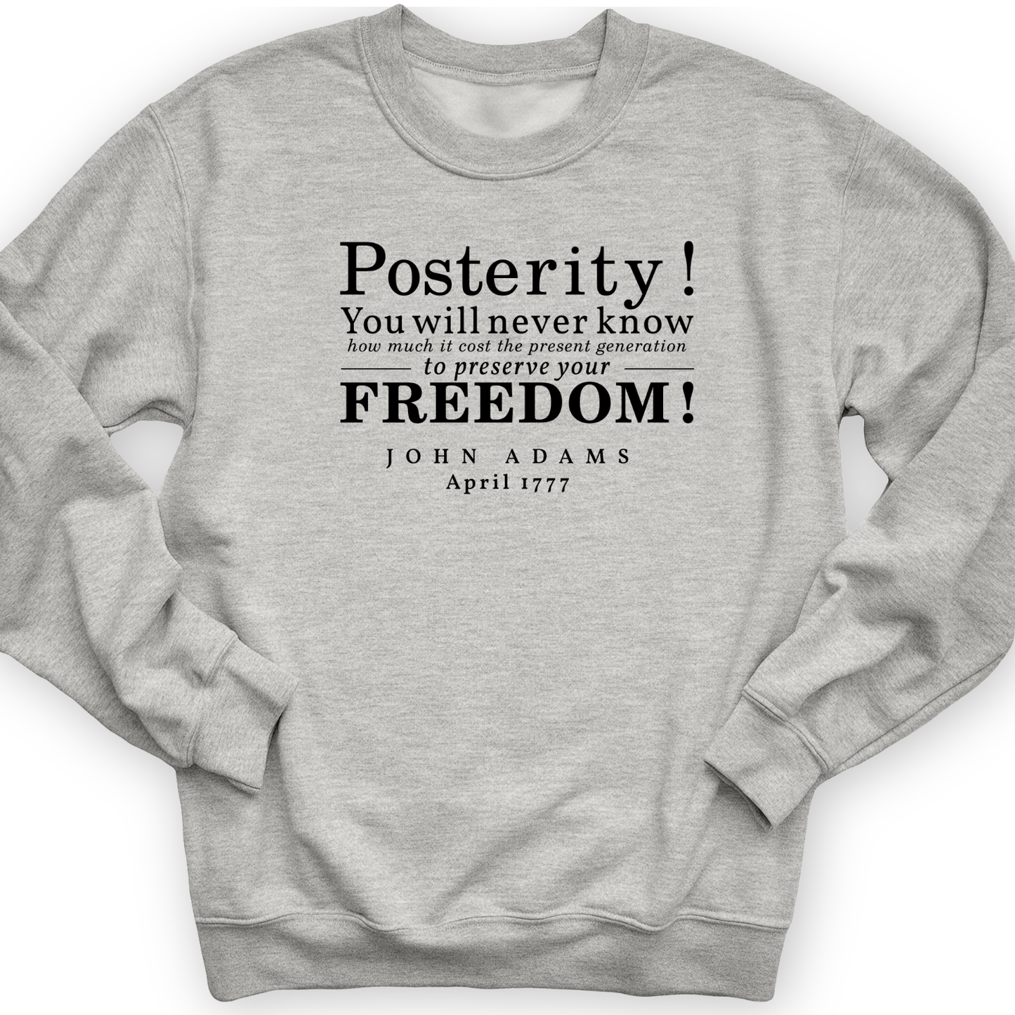 Posterity Crewneck Sport Grey / S