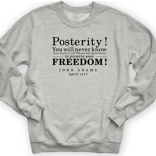Posterity Crewneck Sport Grey / S