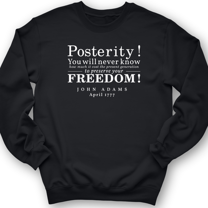 Posterity Crewneck Black / S