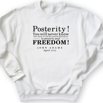 Posterity Crewneck White / S