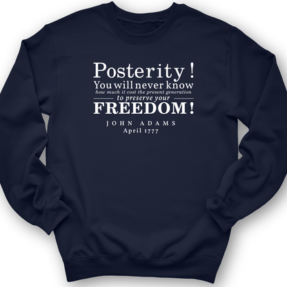 Posterity Crewneck Navy / S