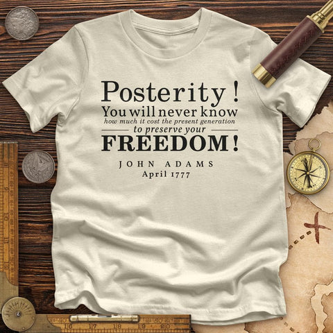 Posterity Premium Quality Tee Natural / S