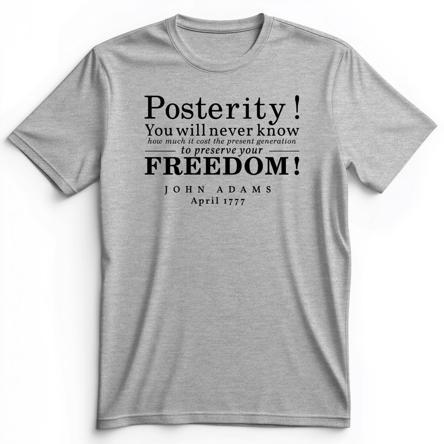 Posterity Premium Tee Athletic Heather / S
