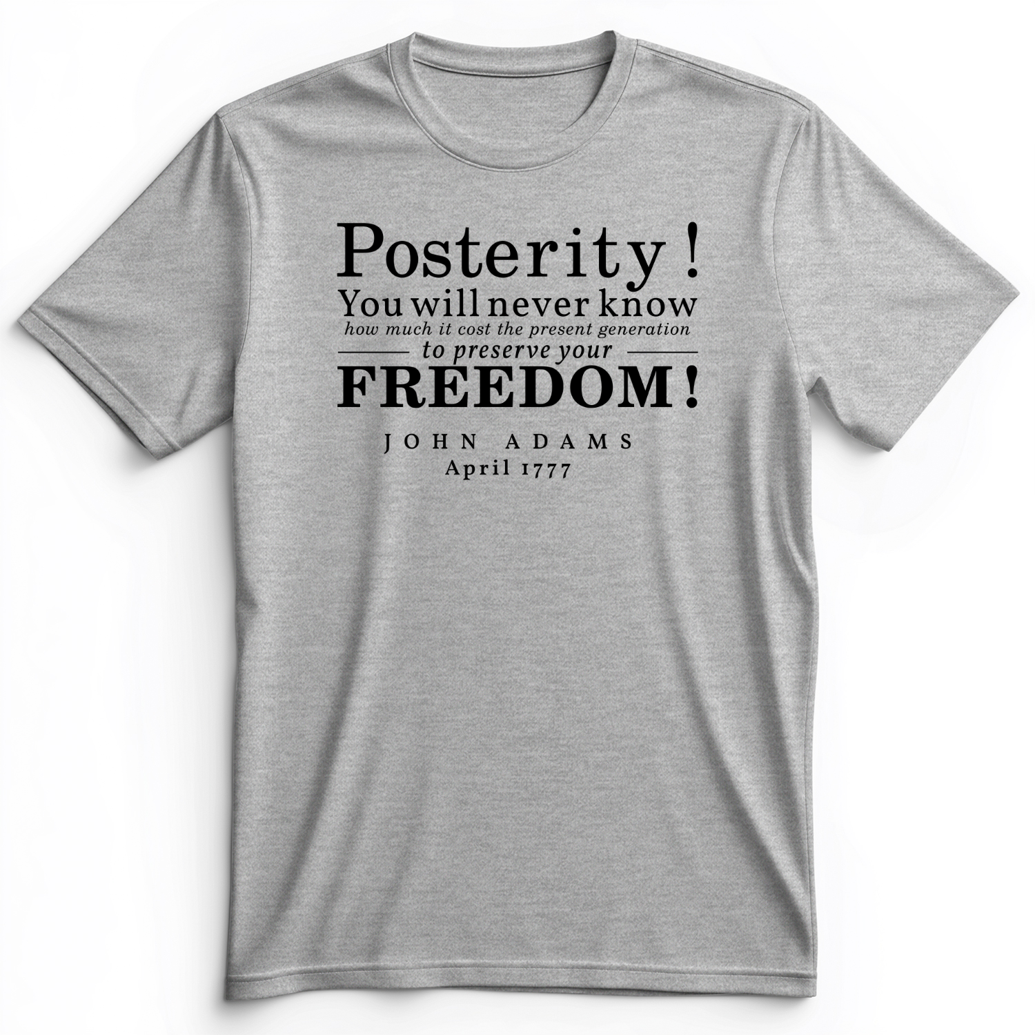 Posterity Premium Tee Athletic Heather / S
