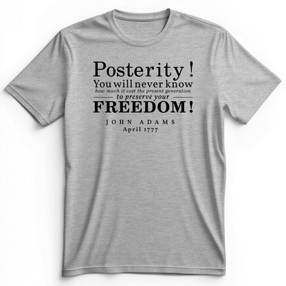 Posterity Premium Tee Athletic Heather / S