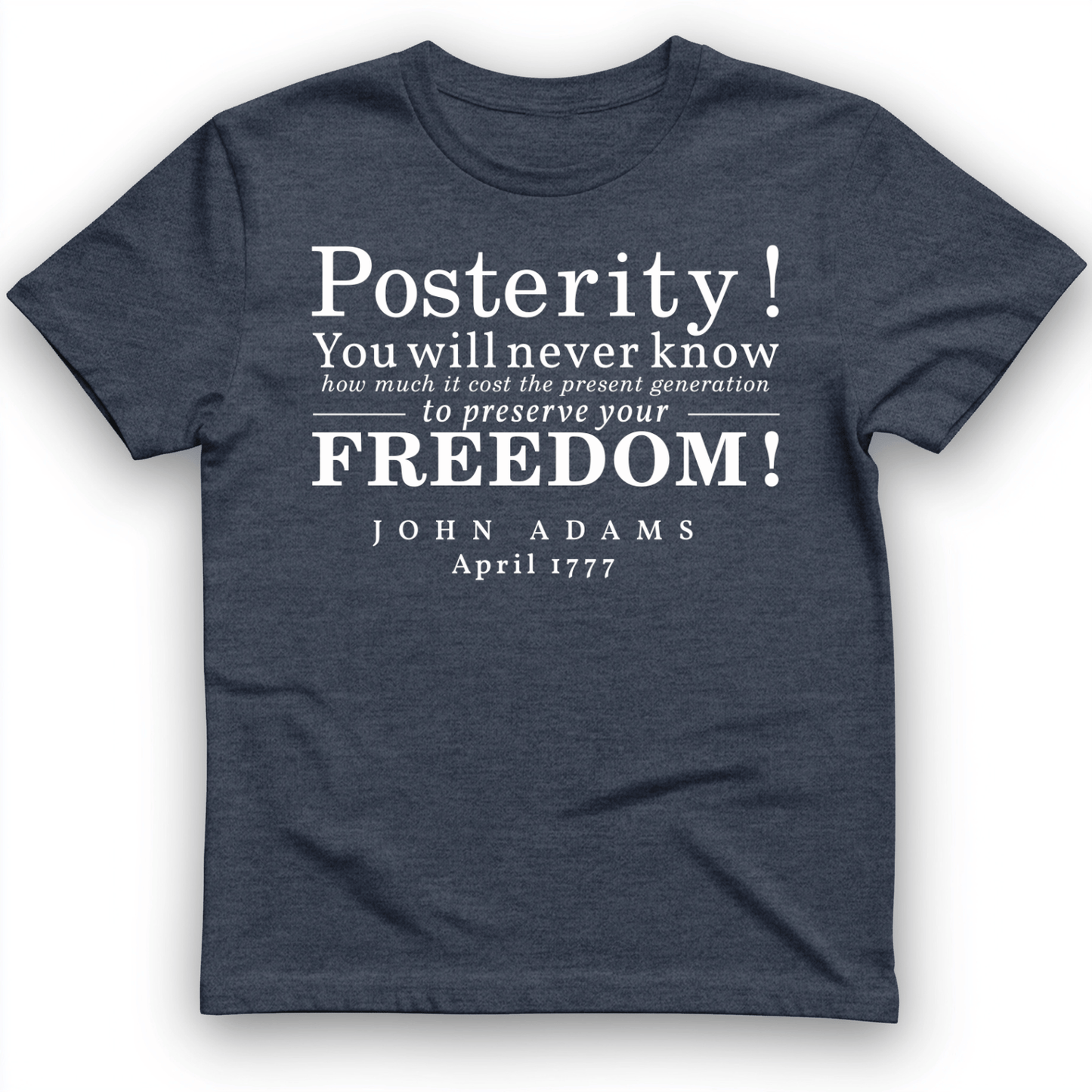 Posterity T-Shirt Heather Navy / S