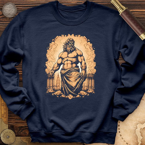 Powerful Hercules Crewneck Navy / S