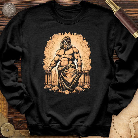 Powerful Hercules Crewneck Black / S