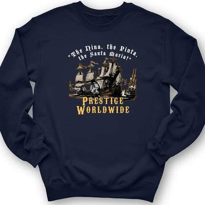 Prestige Worldwide Crewneck Navy / S