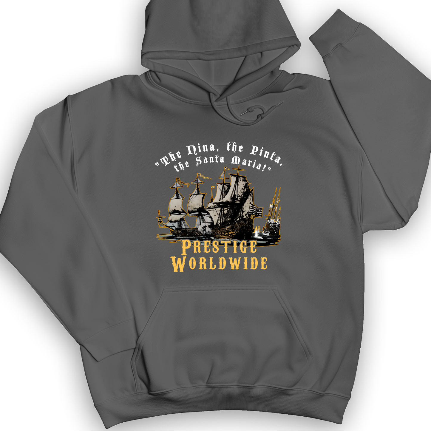 Prestige Worldwide Hoodie Charcoal / S