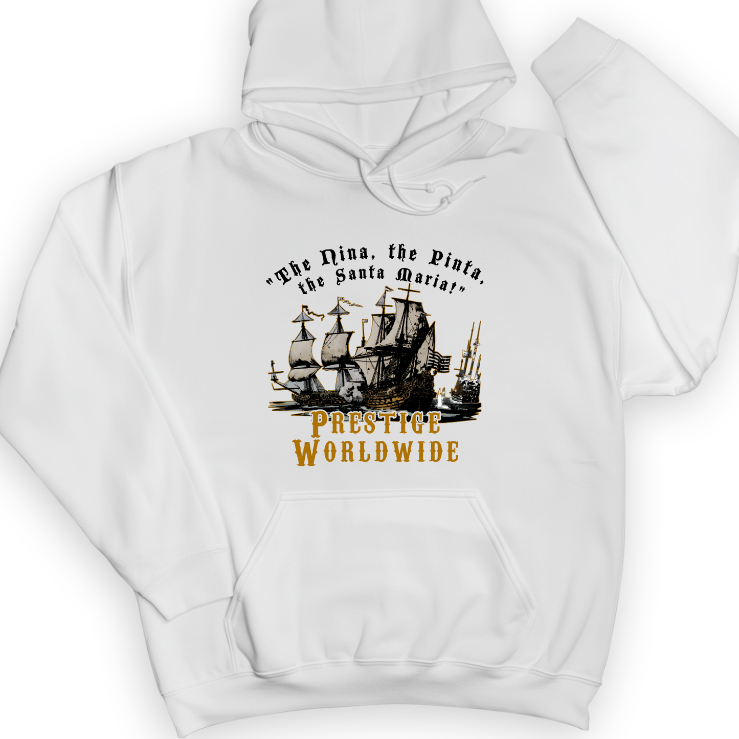 Prestige Worldwide Hoodie White / S