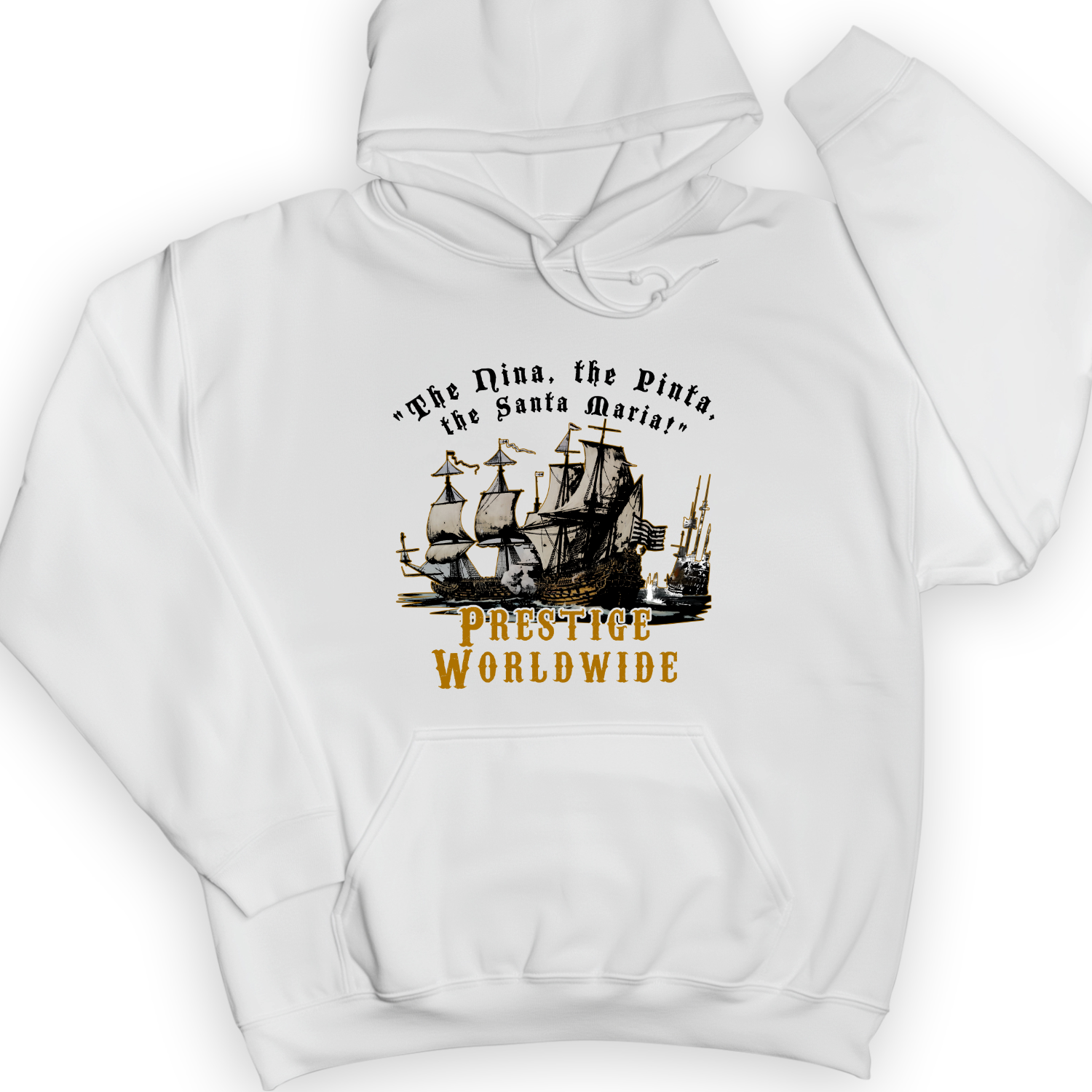 Prestige Worldwide Hoodie White / S