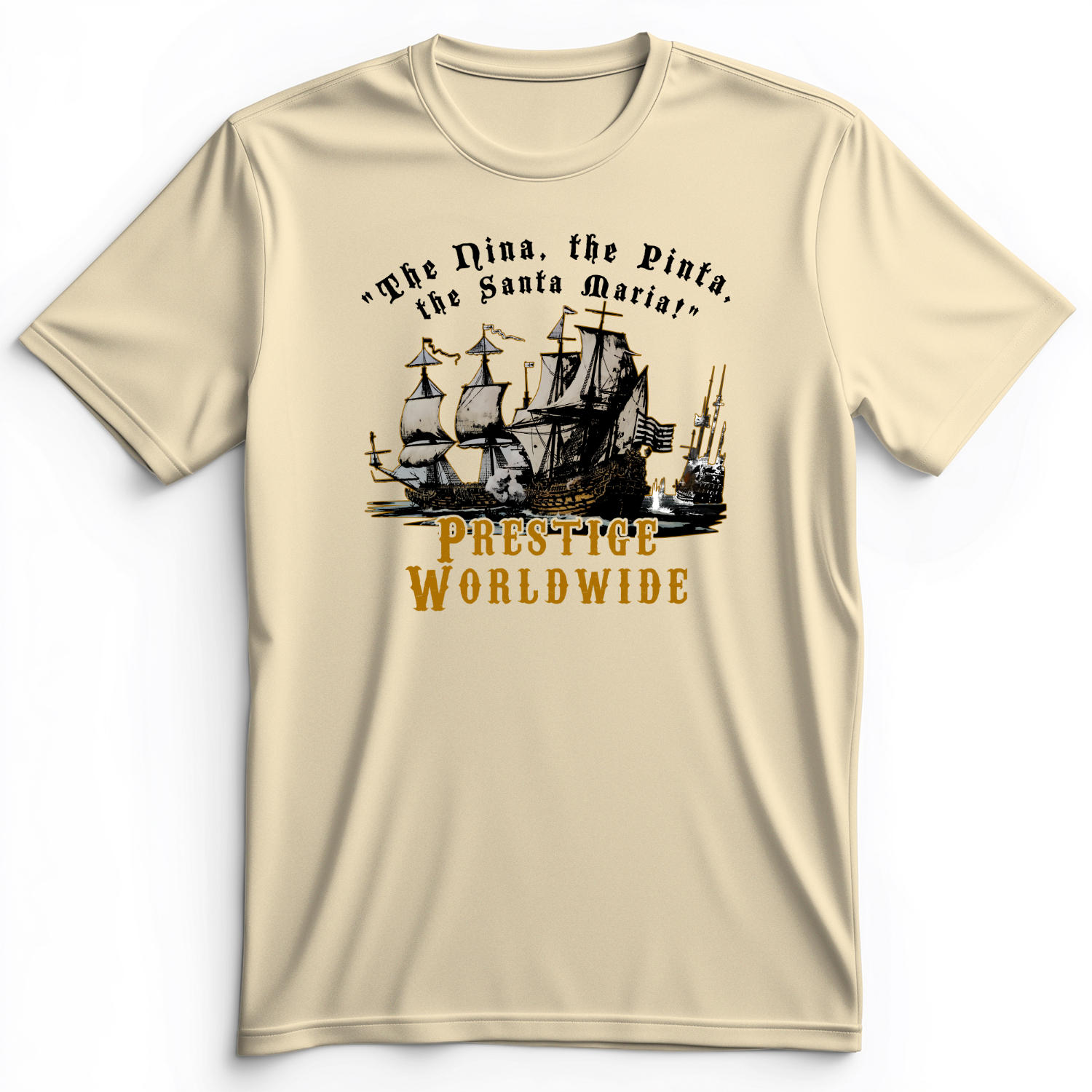 Prestige Worldwide Premium Tee Natural / S