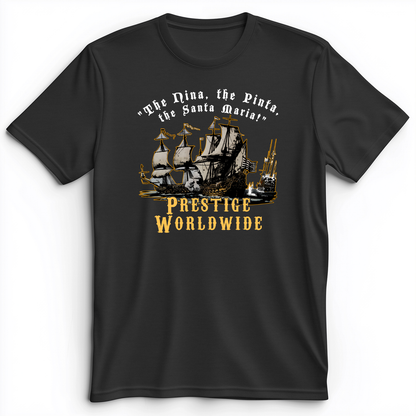 Prestige Worldwide Premium Tee Dark Grey Heather / S
