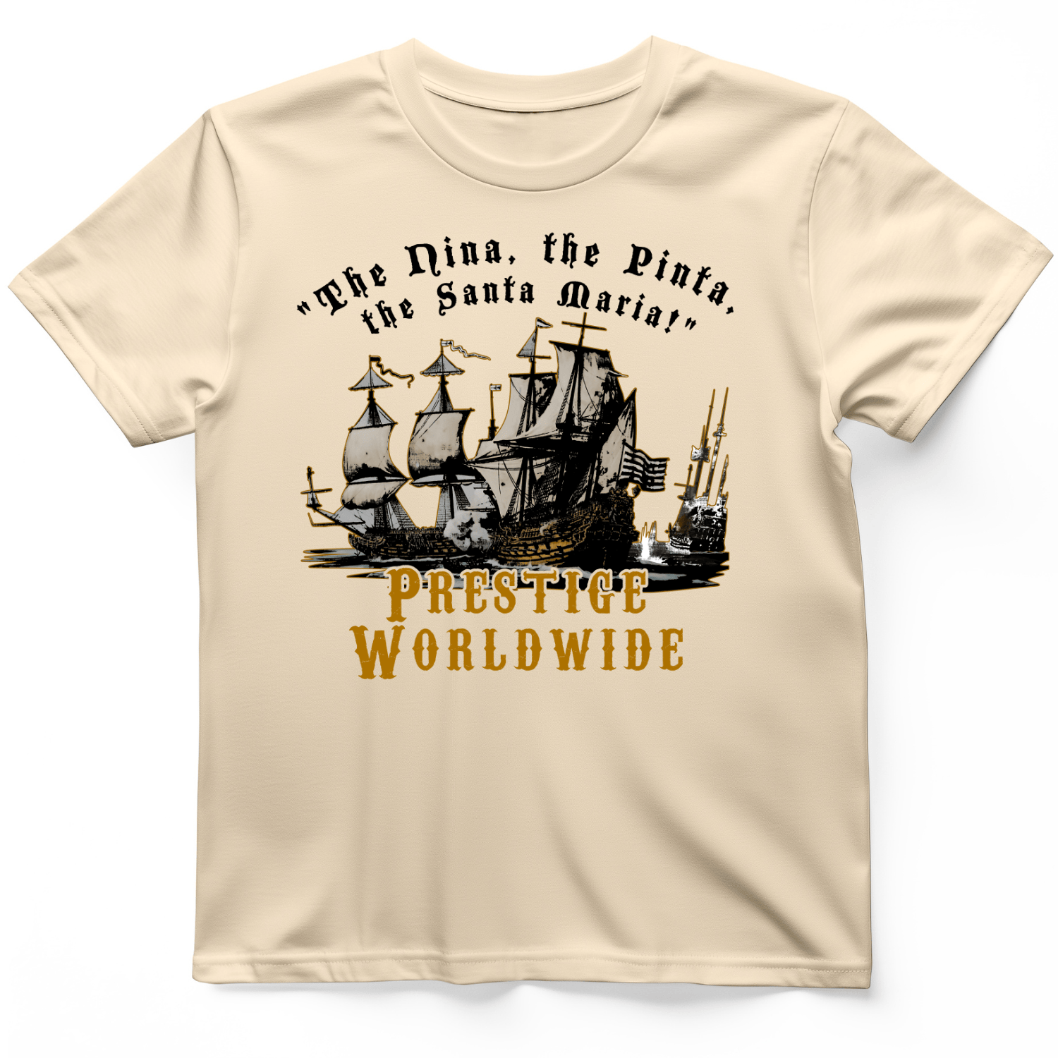 Prestige Worldwide T-Shirt Natural / S