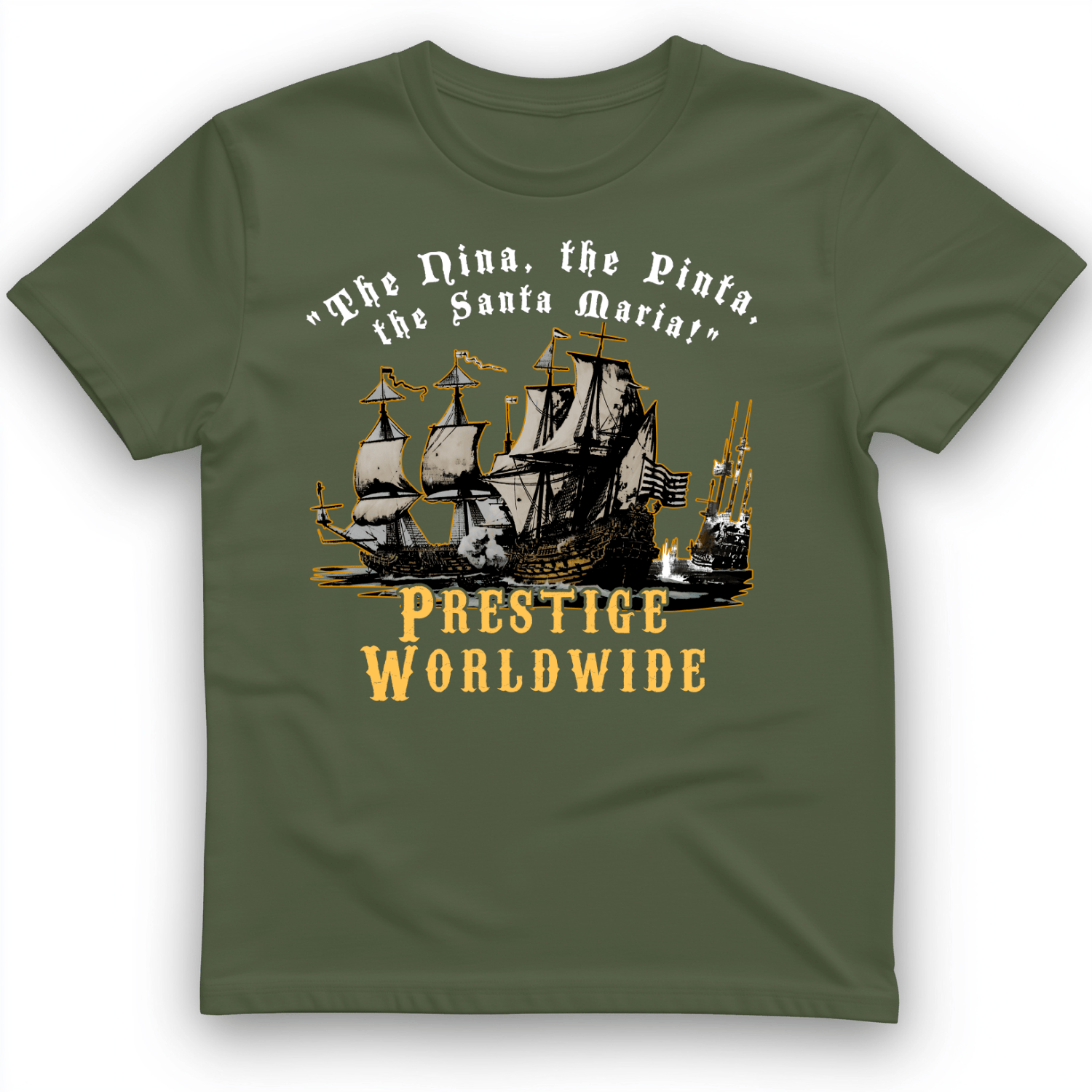 Prestige Worldwide T-Shirt Military Green / S