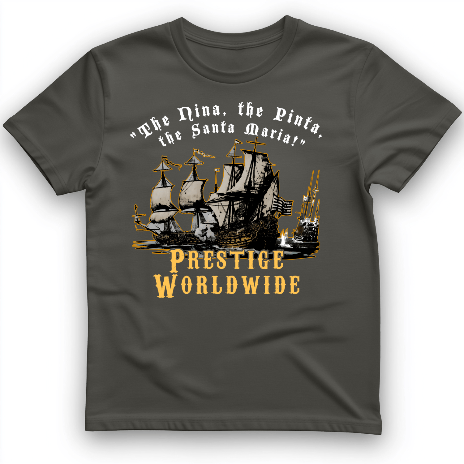 Prestige Worldwide T-Shirt Charcoal / S