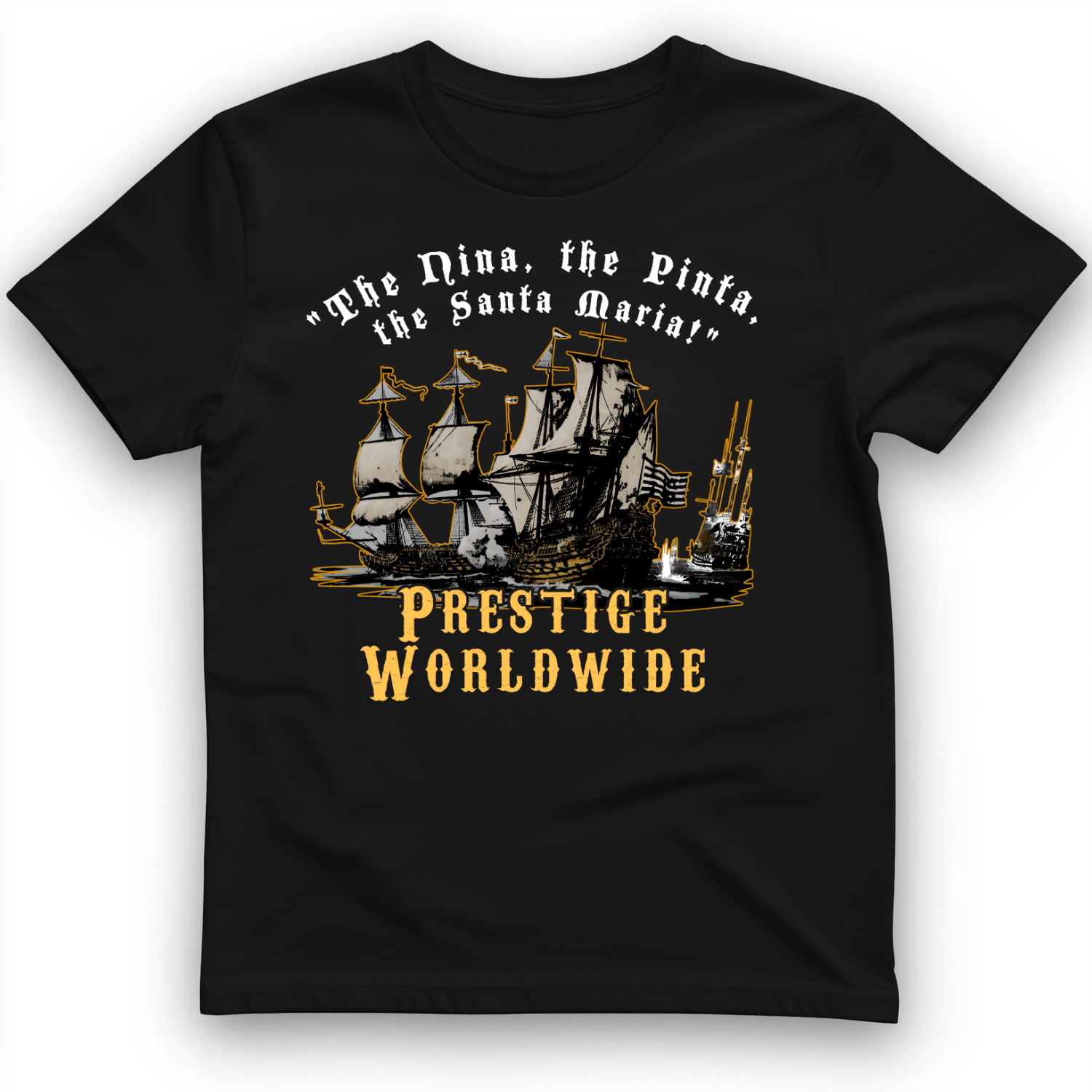 Prestige Worldwide T-Shirt Black / S
