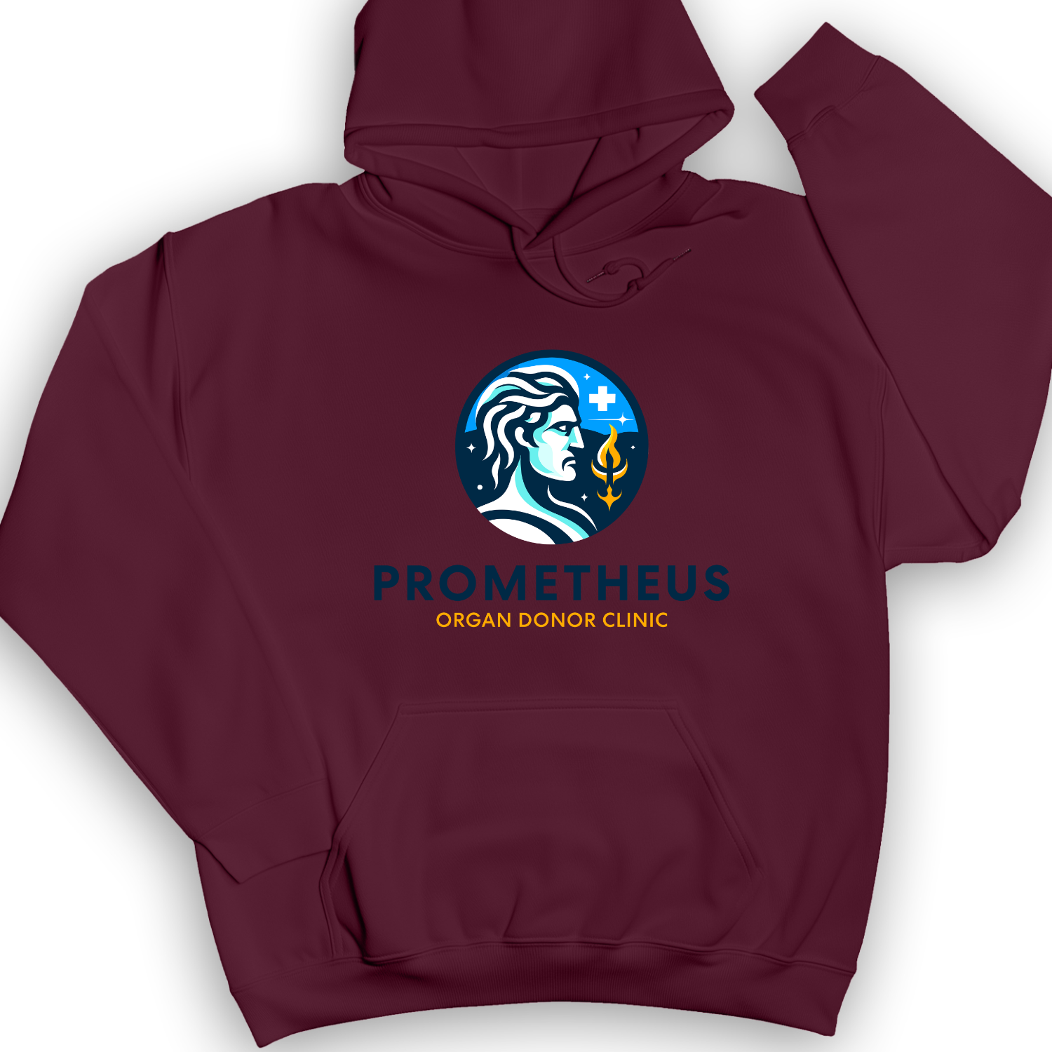 Prometheus Organ Donor Clinic Hoodie Maroon / S