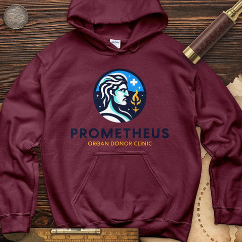 Prometheus Organ Donor Clinic Hoodie Maroon / S