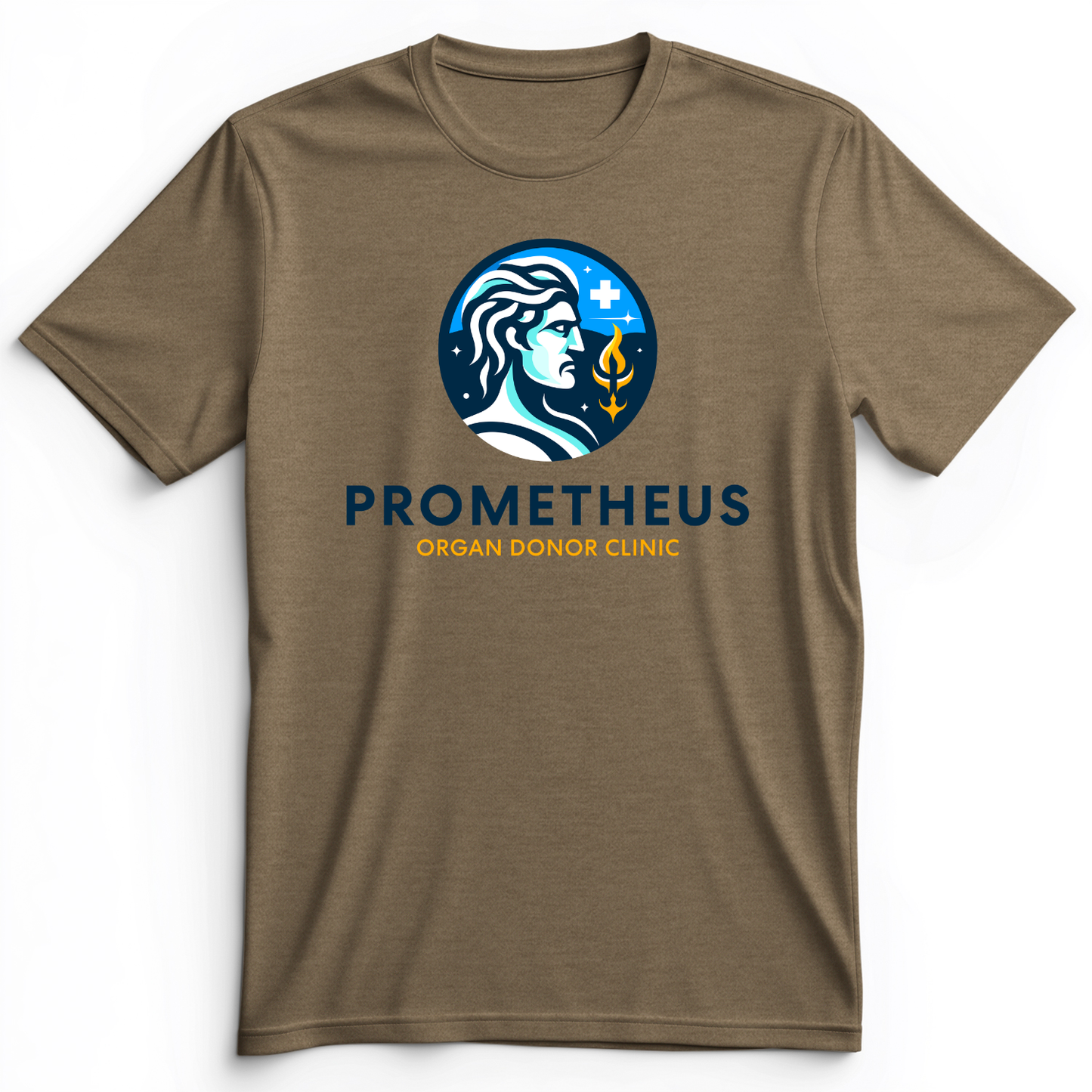 Prometheus Organ Donor Clinic Premium Tee Heather Olive / S