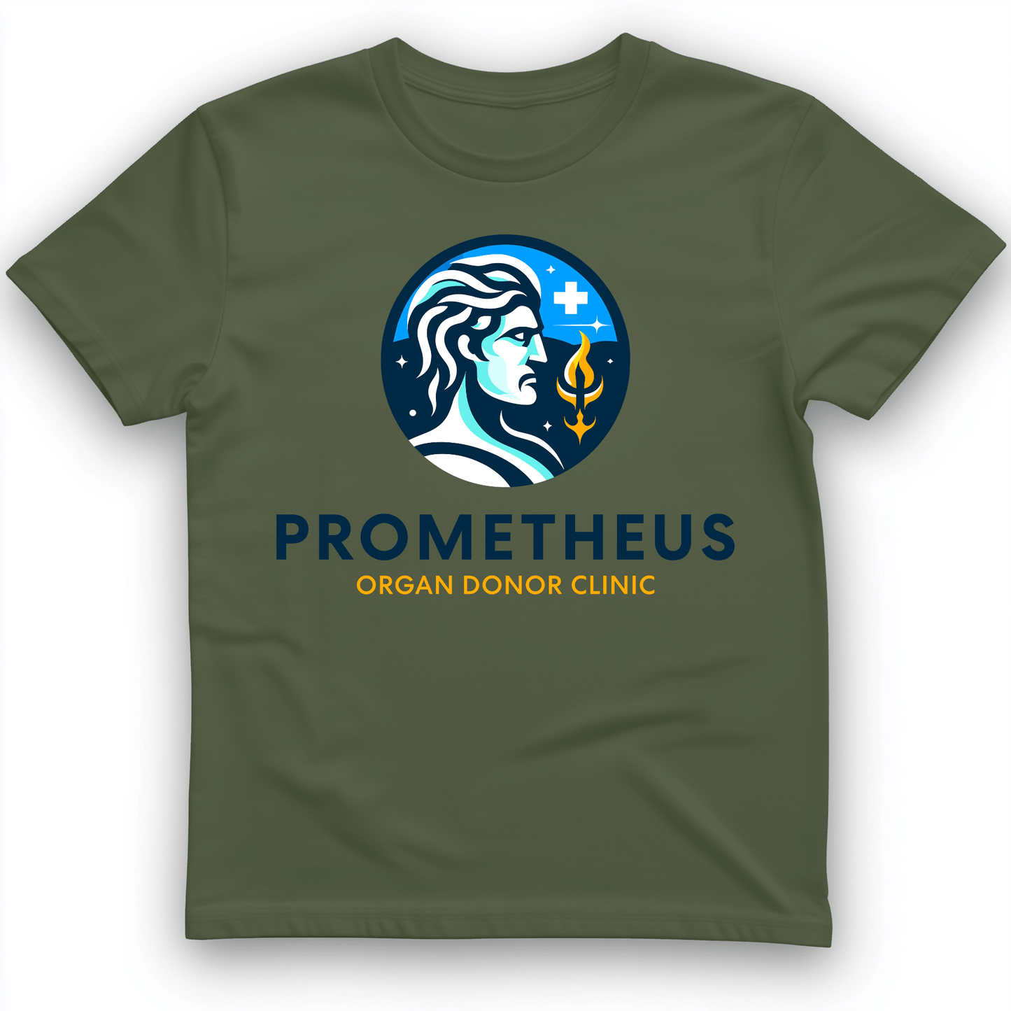 Prometheus Organ Donor Clinic T-Shirt Military Green / S