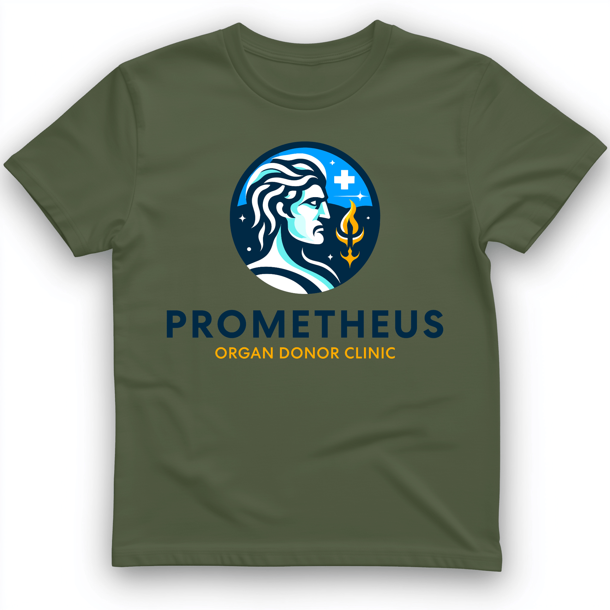 Prometheus Organ Donor Clinic T-Shirt Military Green / S